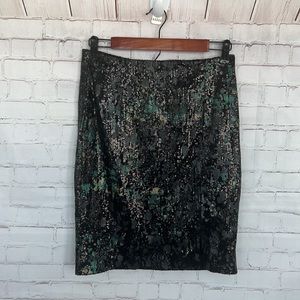 Cynthia Rose Hollywood Glamorous sequined mini skirt size small